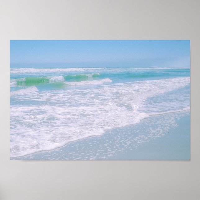 Havsstranden Himlar Natur Pastel Poster (Framsidan)