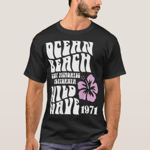 Havsstranden, vågor surfor i Kalifornien, vild T Shirt