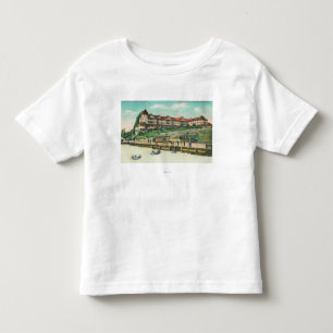 Havsstrandhotellet från stranden t-shirt
