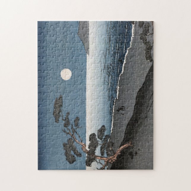 Havsstrandvy av japansk soluppgång pussel (Vertikal)