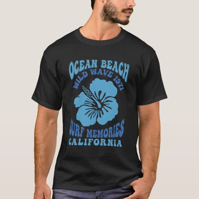 Havsstrupens Vild Wave 1971 Surfa Memories T Shirt (Framsida)