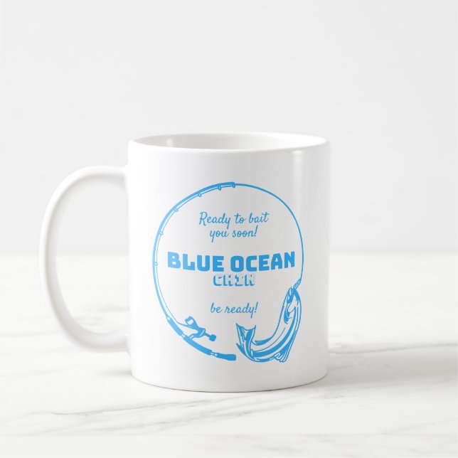 Havstema Blå Kaffe Kopp (Vänster)
