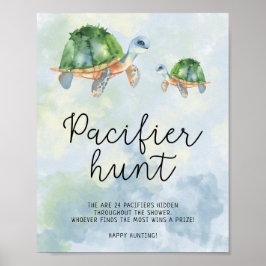 Havstema - sökandet efter napp baby shower spel poster