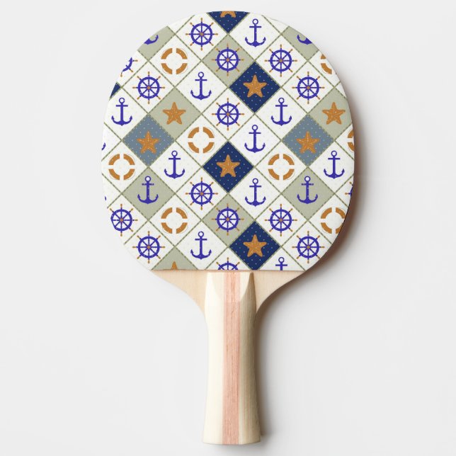 Havstemamönster 2 pingisracket (Framsidan)
