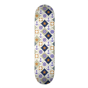 Havstemamönster 2 skateboard bräda 21,5 cm