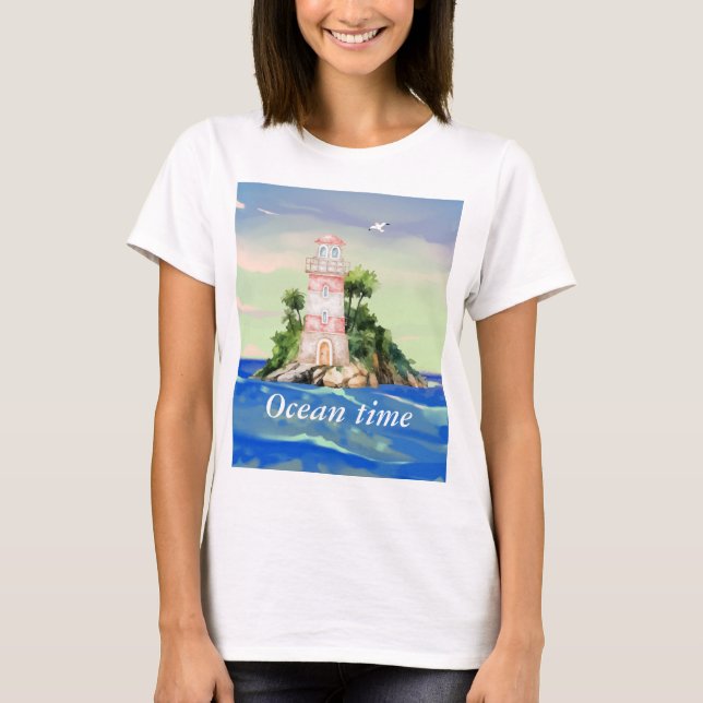havstid , (redigerbar) t shirt (Framsida)