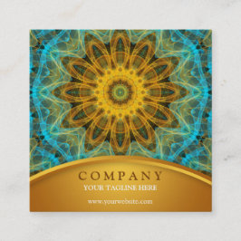 HavstjärnaMandala Fyrkantigt Visitkort