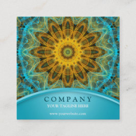 HavstjärnaMandala Fyrkantigt Visitkort