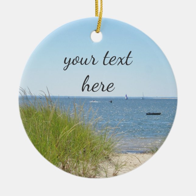 Havstrand Julgransprydnad Keramik (Framsidan)