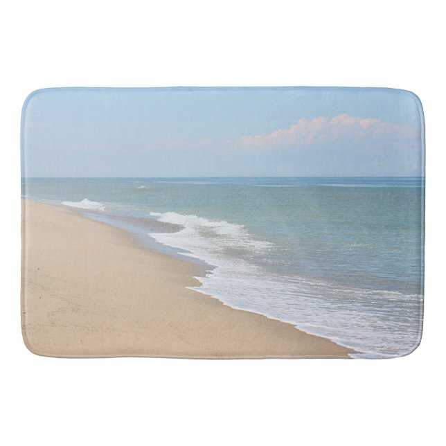 Havstranden och vinkar badrumsmatta (Framsidan)