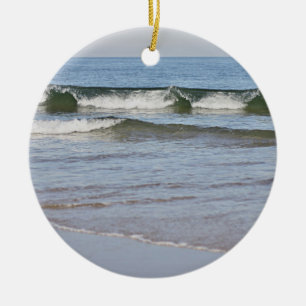 Havstrandfoto Julgransprydnad Keramik
