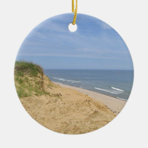 Havstrandfoto Julgransprydnad Keramik