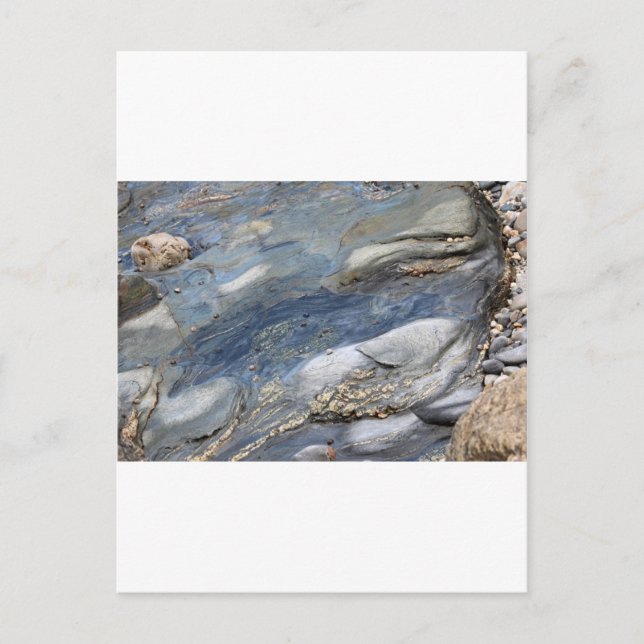 Havstvättat sten vykort (Framsida)