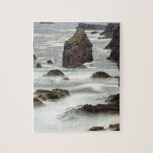 Havsutsikt och havsstackar, Shetland Pussel (Vertikal)