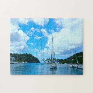 Havsutsikt Saint Lucia. Pussel