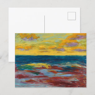 Havsutsikt vid Alsen   Emil Nolde   Vykort
