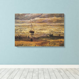 Havsutsikt vid Scheveningen av Vincent van Gogh Canvastryck
