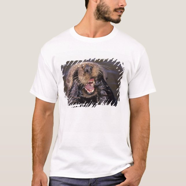 Havsutter, Enhydra lutris 6 T-shirt (Framsida)