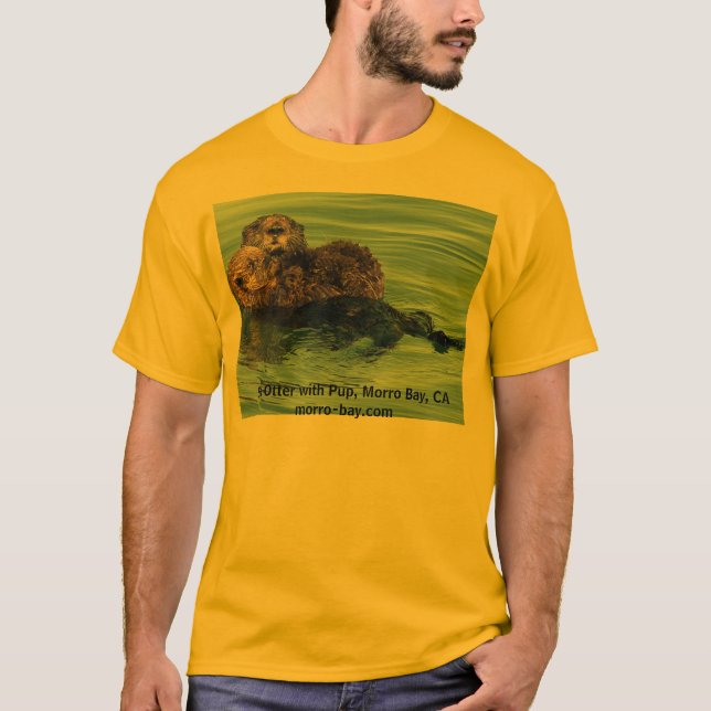 Havsutter med valpen, Morro fjärd, CA Tee (Framsida)