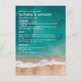 Havsvåg, Beach Wedding Menu Meny