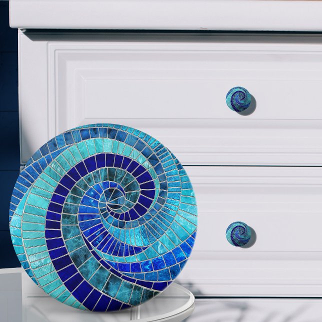Havsvågens mosaikkonst i Spiral Knopp (Skapare uppladdad)