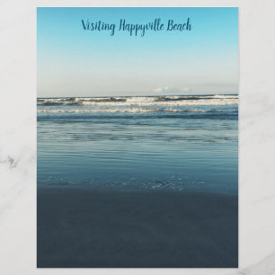 Havsvågor Bakgrundshantverk Scrapbookpapper