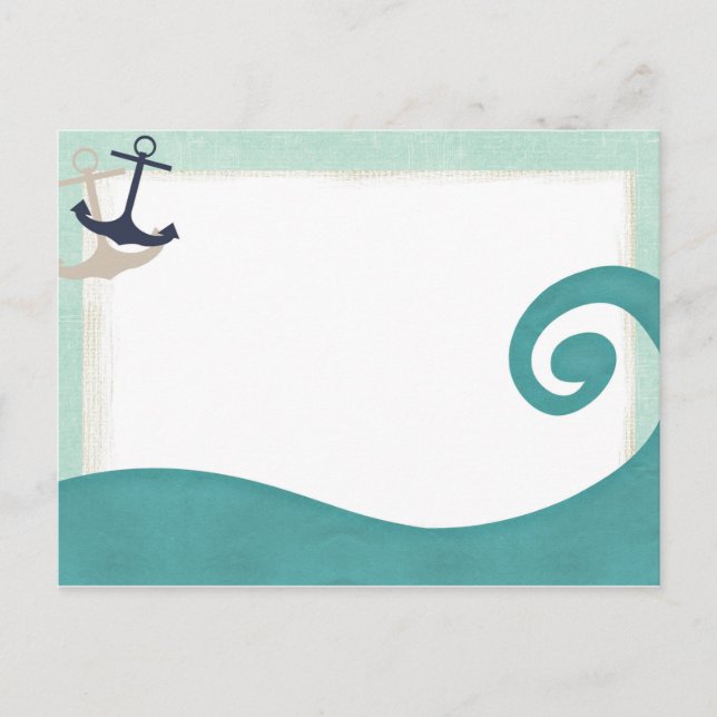 HavsvågsAchors Nautical Post Card Vykort (Framsida)