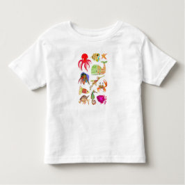 Havsvänner, krabbor och Octopus T-Shirt