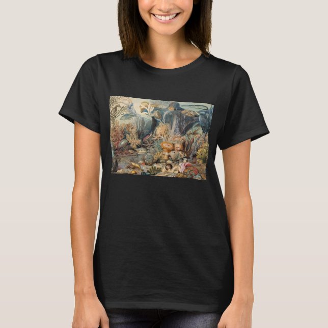 Havsvärld, Under havet, Marin  T Shirt (Framsida)