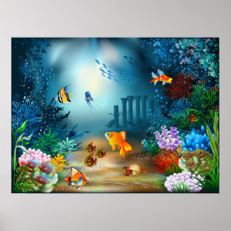 Havsvärlden Poster