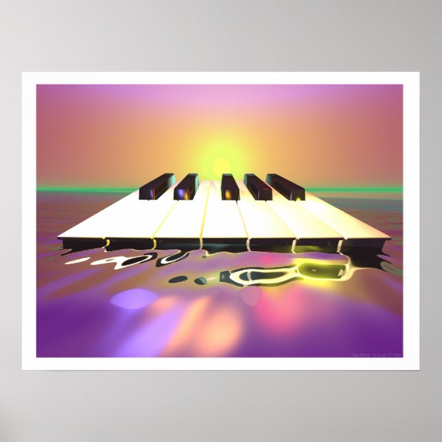 Havsvasst pianotangenter poster (Framsidan)