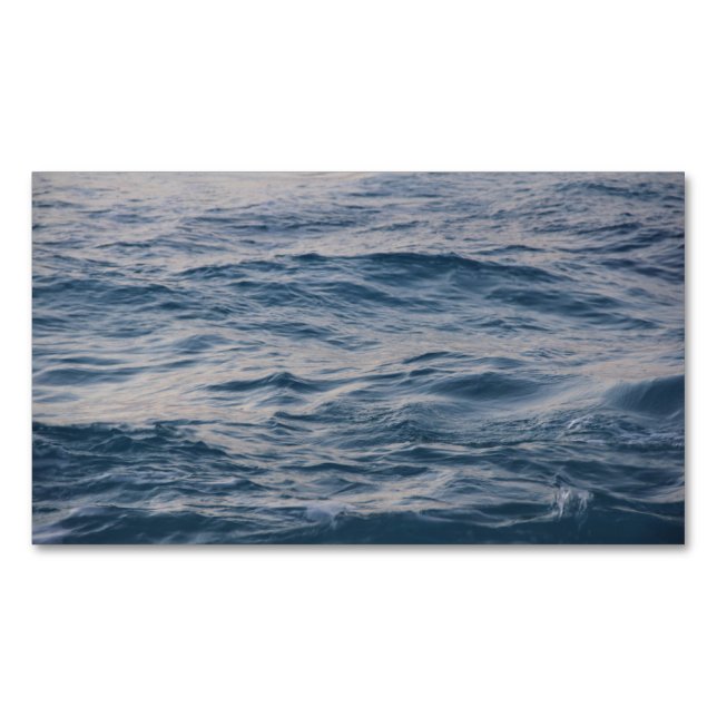 Havsvatten närbild  magnetiska visitkort (Framsida)