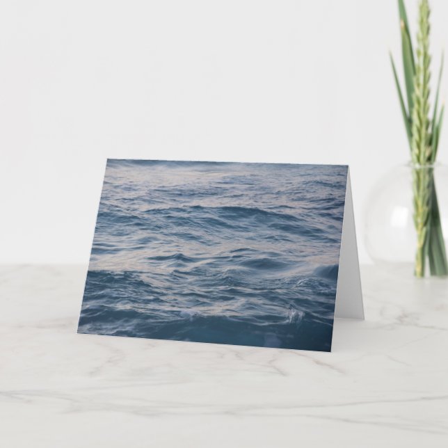 Havsvatten närbild  tack kort (Framsida)
