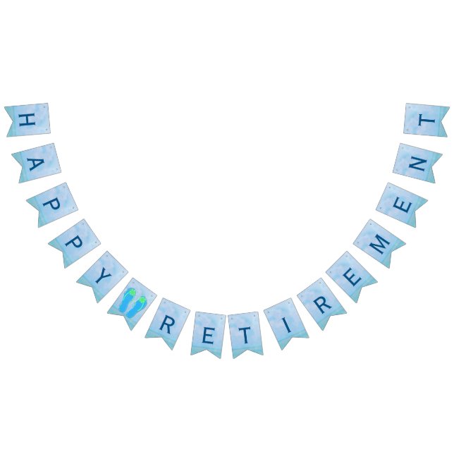 Havsvattenfärg med flip-flops för Pension Vimplar (Alla)