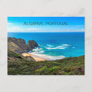 Havsvattenmålning Algarve Portugal Vykort