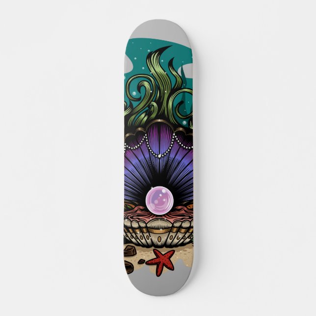 Havsväxter Mini Skateboard Bräda 18,5 Cm (Framsida)
