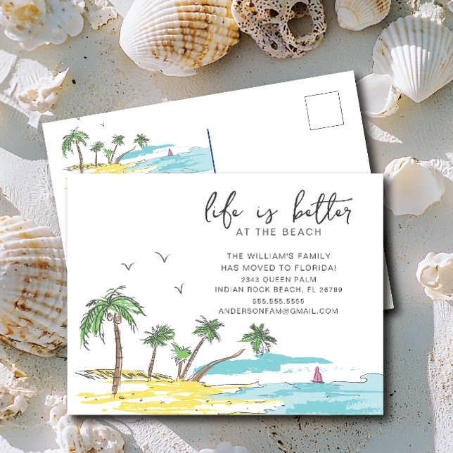 Havsvind Flyttningsmeddelande Meddelande Vykort (Skapare uppladdad)