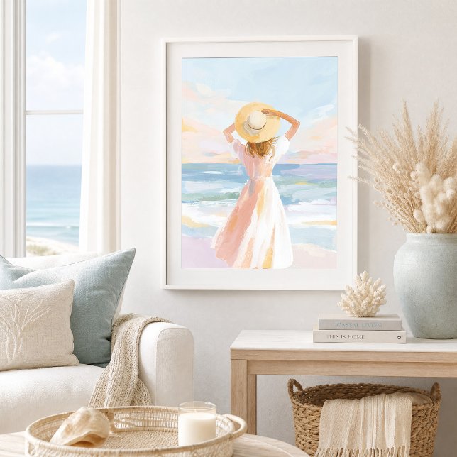 Havsviskningar Kustnära Strand Konsttryck Poster (Skapare uppladdad)