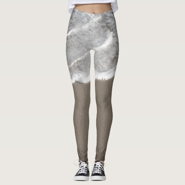 Havsvit tvätta leggings (Framsida)