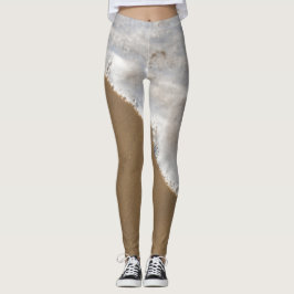 Havsvit tvätta leggings