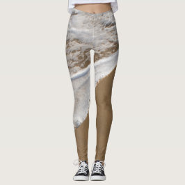 Havsvit tvätta leggings