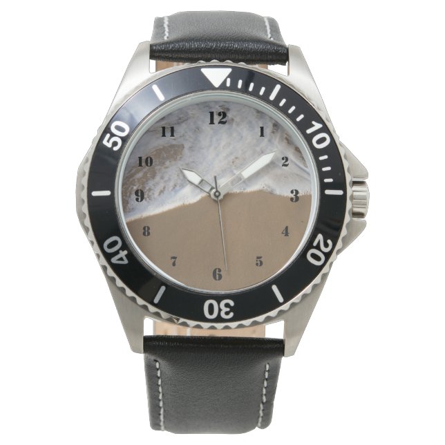 Havsvitt tvättar på strandklostret armbandsur (Framsida)