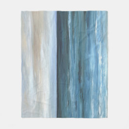 Havsvy 266 blå hav fleecefilt