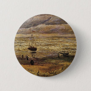 Havsvy i Scheveningen av Vincent van Gogh Knapp