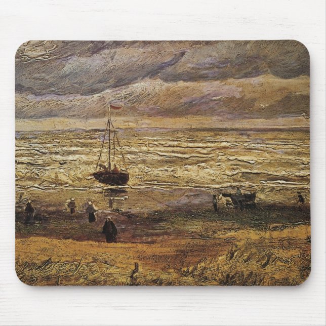 Havsvy i Scheveningen av Vincent van Gogh Musmatta (Framsidan)