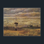 Havsvy i Scheveningen av Vincent van Gogh Vykort<br><div class="desc">Vattnet i Scheveningen av Vincent van Gogh är en vintage bra konst post impressionism maritima målning. En nautiska sjölandskap med strand, folk och segelbåtar i havet vid Scheveningen i Nederländerna. Om konstnären: Vincent Willem van Gogh (1853-1890) var en av de mest berömd Post impressionist-målarna under sin tid. Hans arbete var...</div>