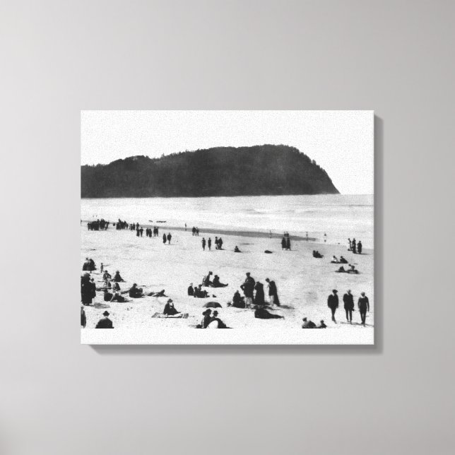 Havsyta, Oregon Beach och Tillamook Head Canvastryck (Framsida)