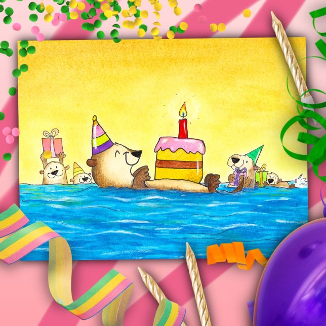 Havutterfödelsedag Vykort (Skapare uppladdad)