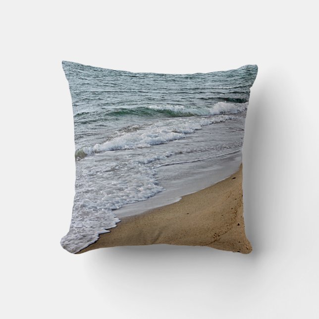 Havvågar och strand kudde (Framsida)