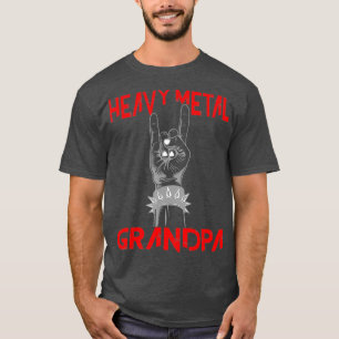 Havy Metall Grandpa Head Banger Metalhead Rocker T Shirt